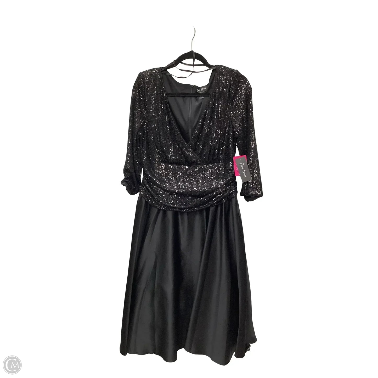 Dress Party Midi By Jessica Howard In Black, Size: Xxl