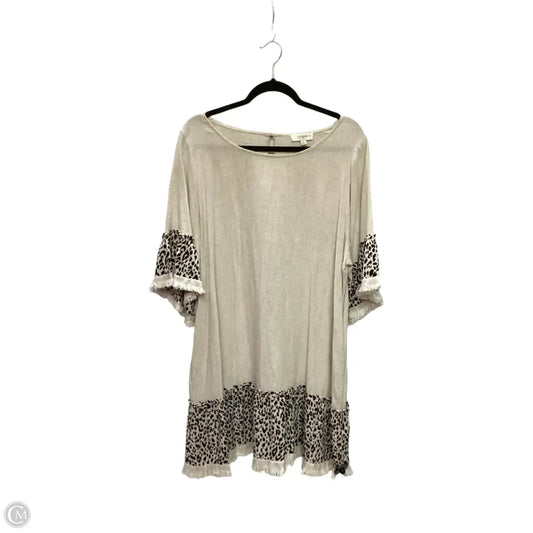 Dress Casual Short By Umgee In Animal Print, Size: Xl