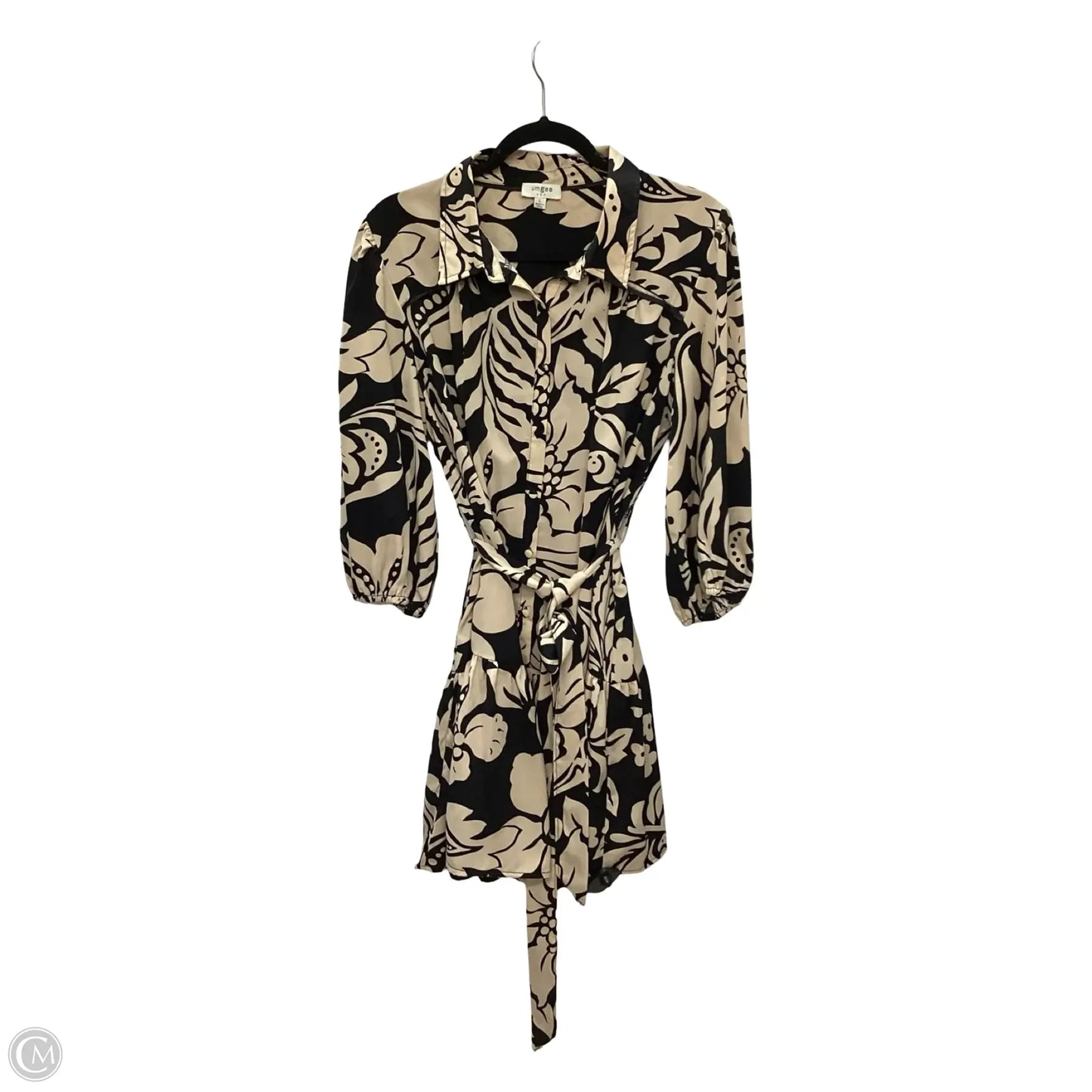 Dress Casual Short By Umgee In Black & Cream, Size: L