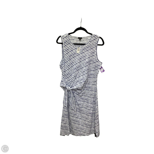 Dress Casual Short By Talbots In Blue & White, Size: L