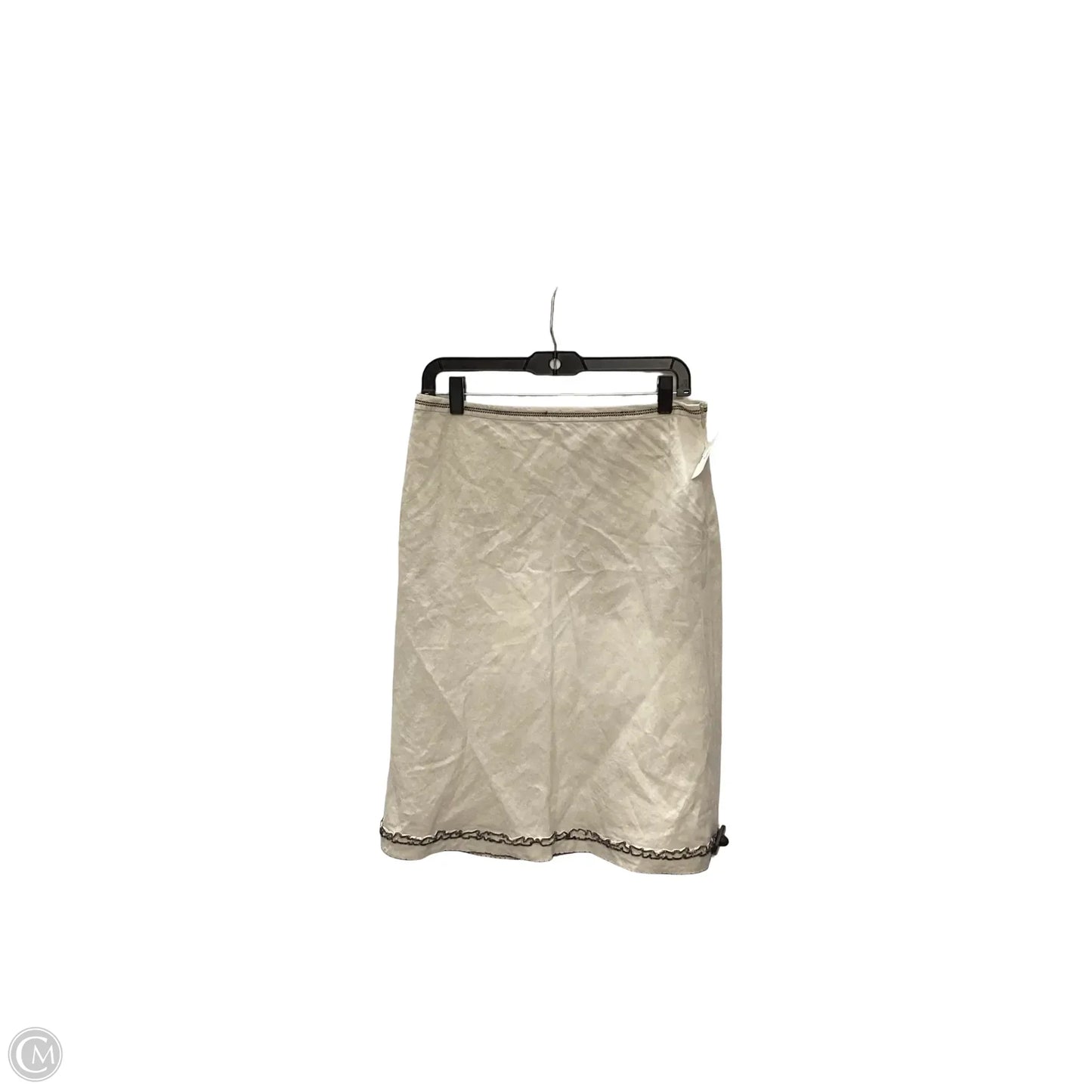 Skirt Midi By Ann Taylor In Cream, Size: 8