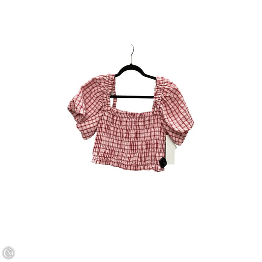 Blouse Short Sleeve By English Factory In Pink, Size: M
