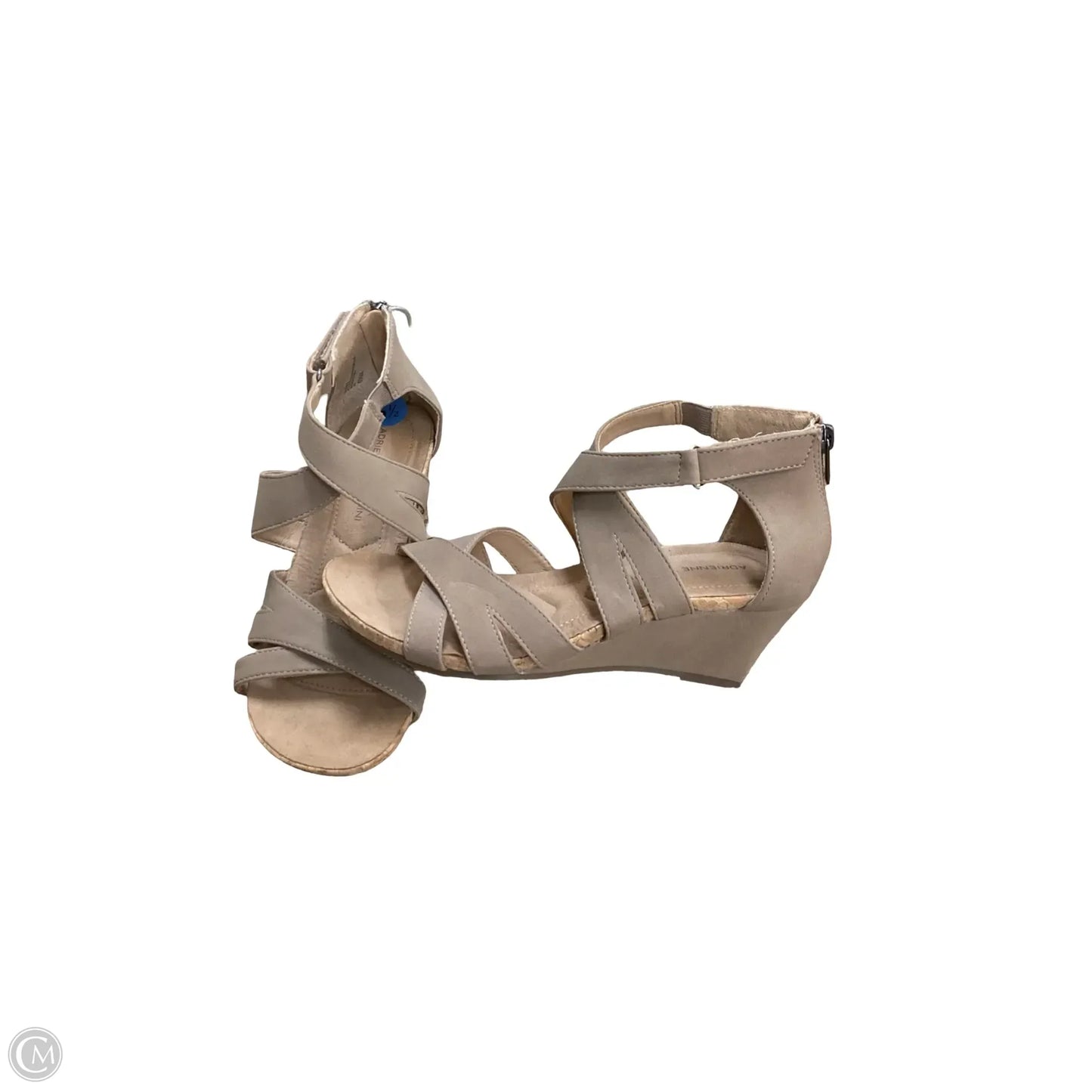 Sandals Flats By Adrienne Vittadini In Tan, Size: 6