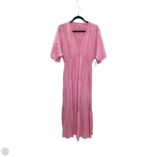 Dress Casual Maxi By Entro In Pink, Size: L