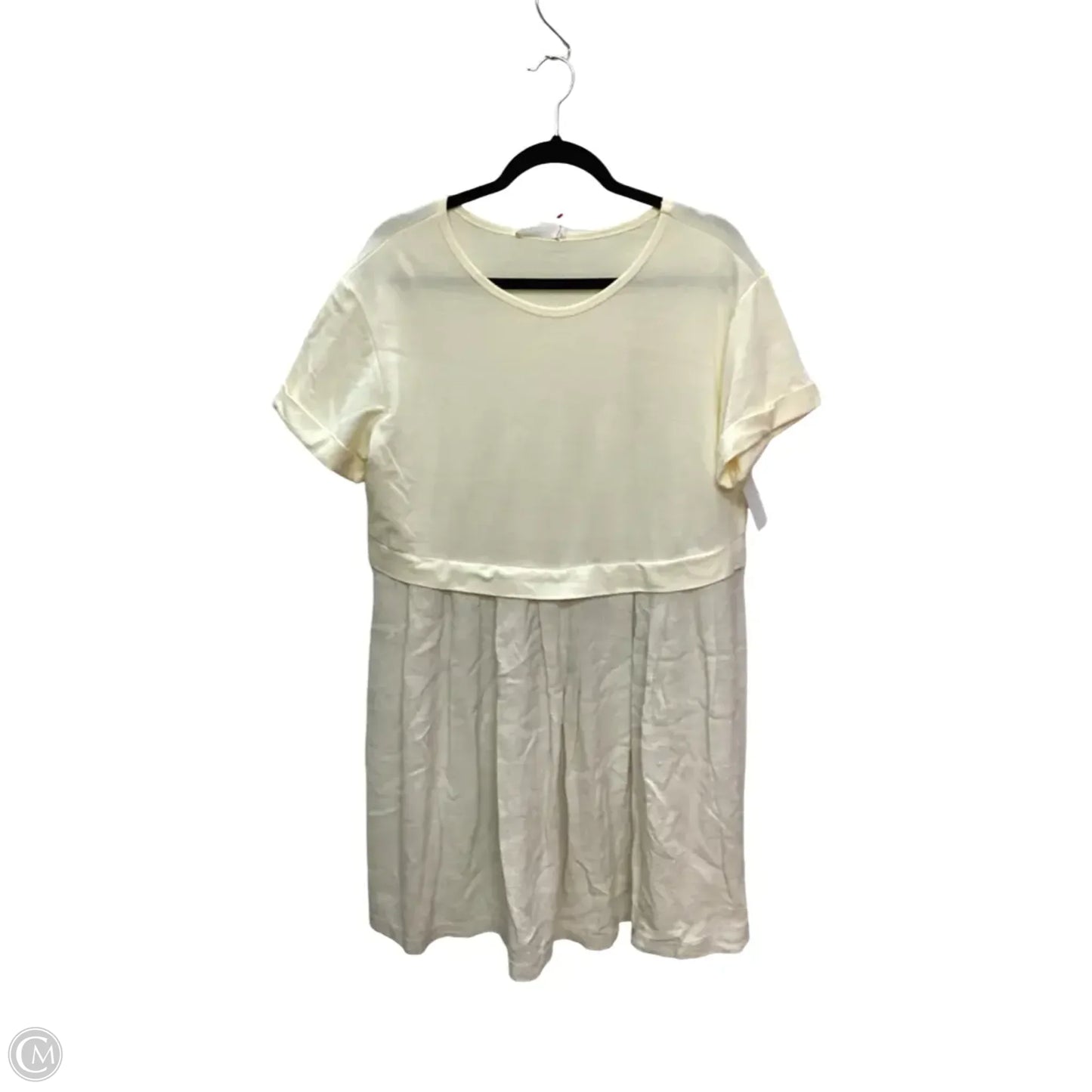 Dress Casual Short By Ces Femme In Cream, Size: L