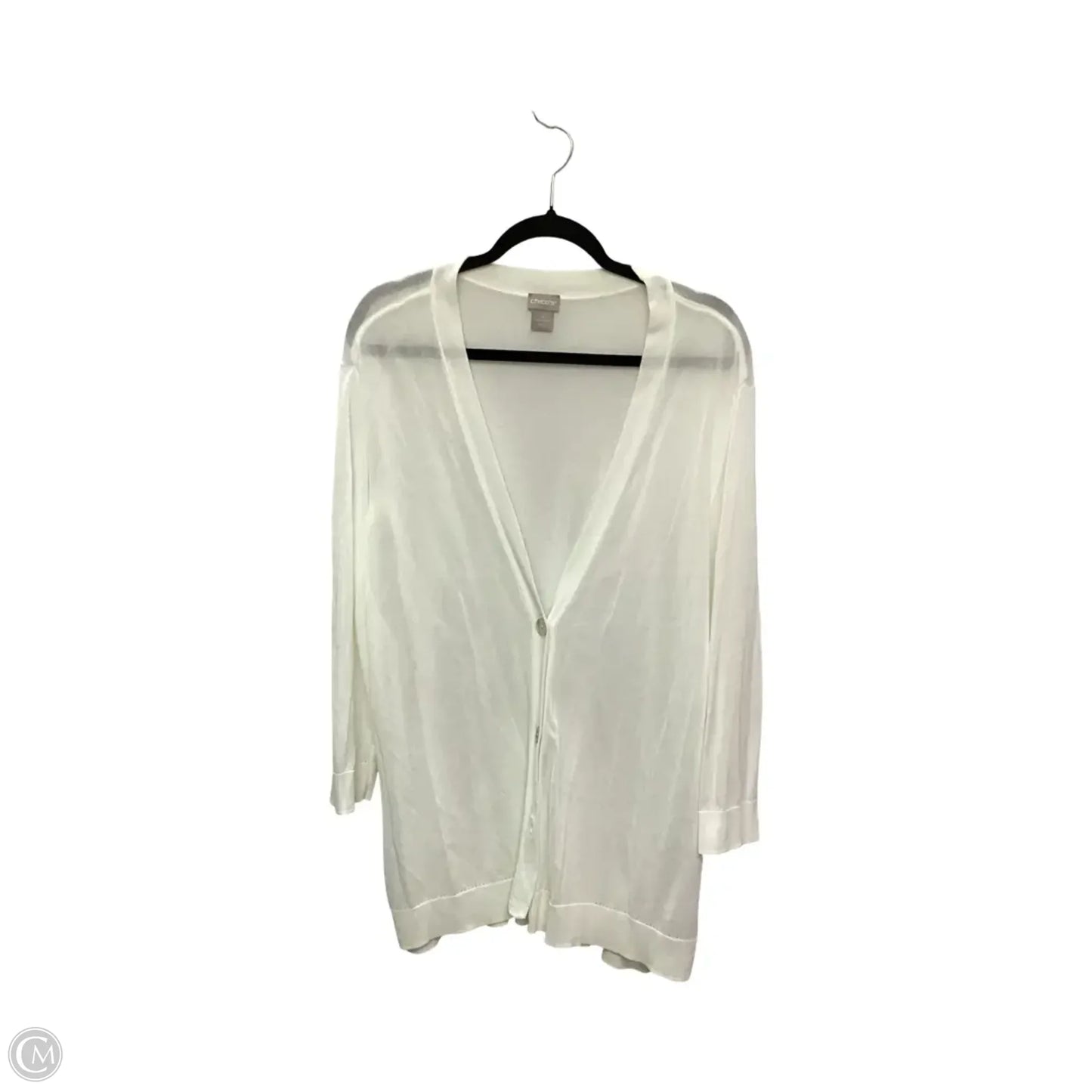 Cardigan By Chicos In White, Size: Xxl