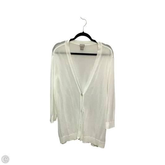 Cardigan By Chicos In White, Size: Xxl