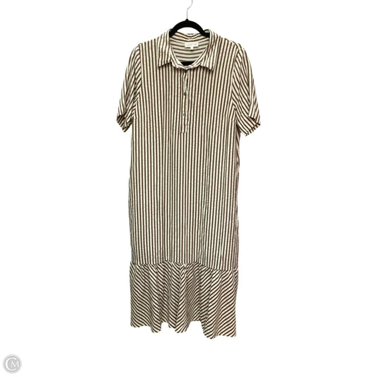 Dress Casual Maxi By Entro In Striped Pattern, Size: L