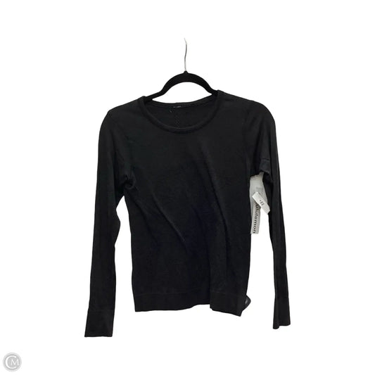Athletic Top Long Sleeve Crewneck By Lululemon In Black, Size: 6