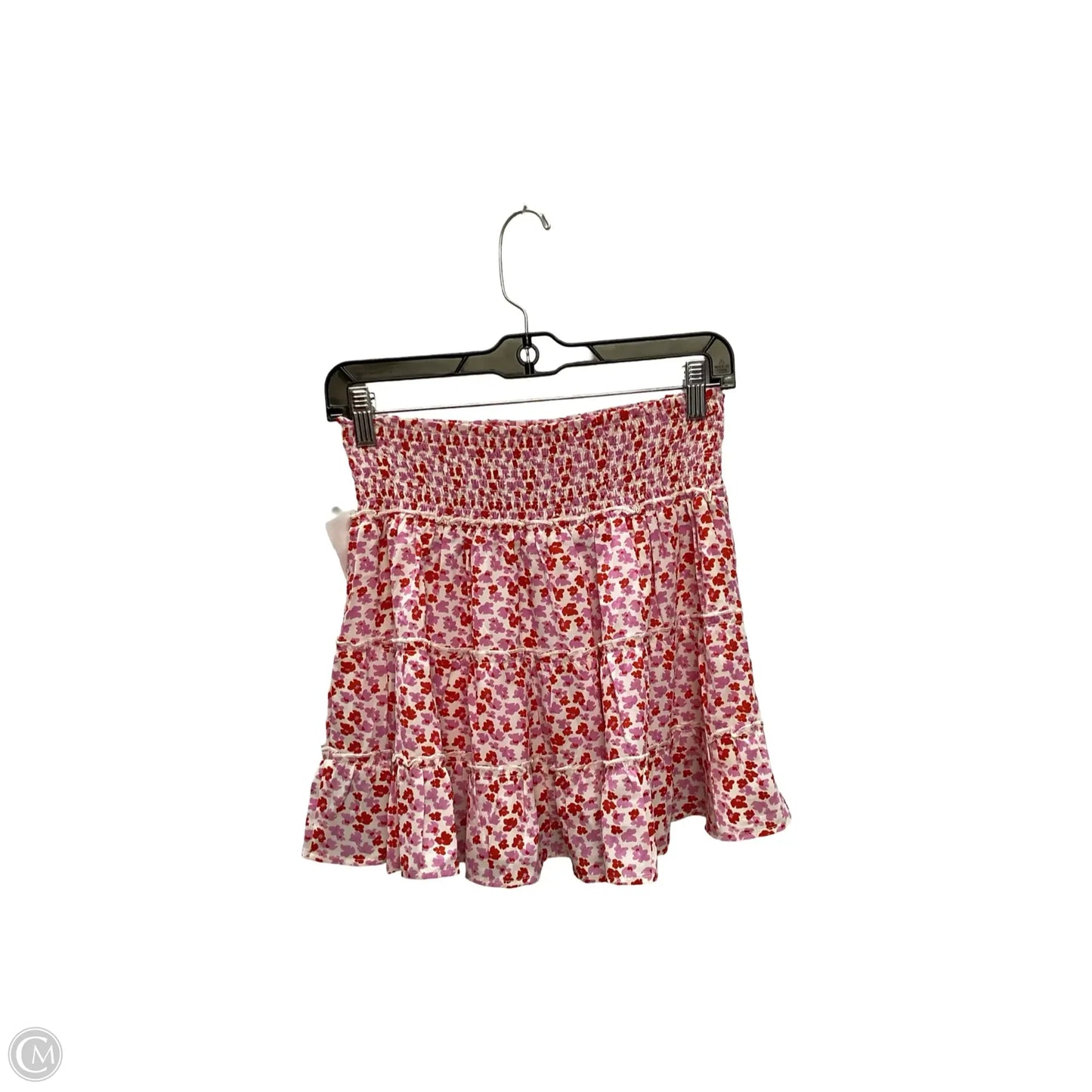 Skirt Mini & Short By Pink Lily In Floral Print, Size: M