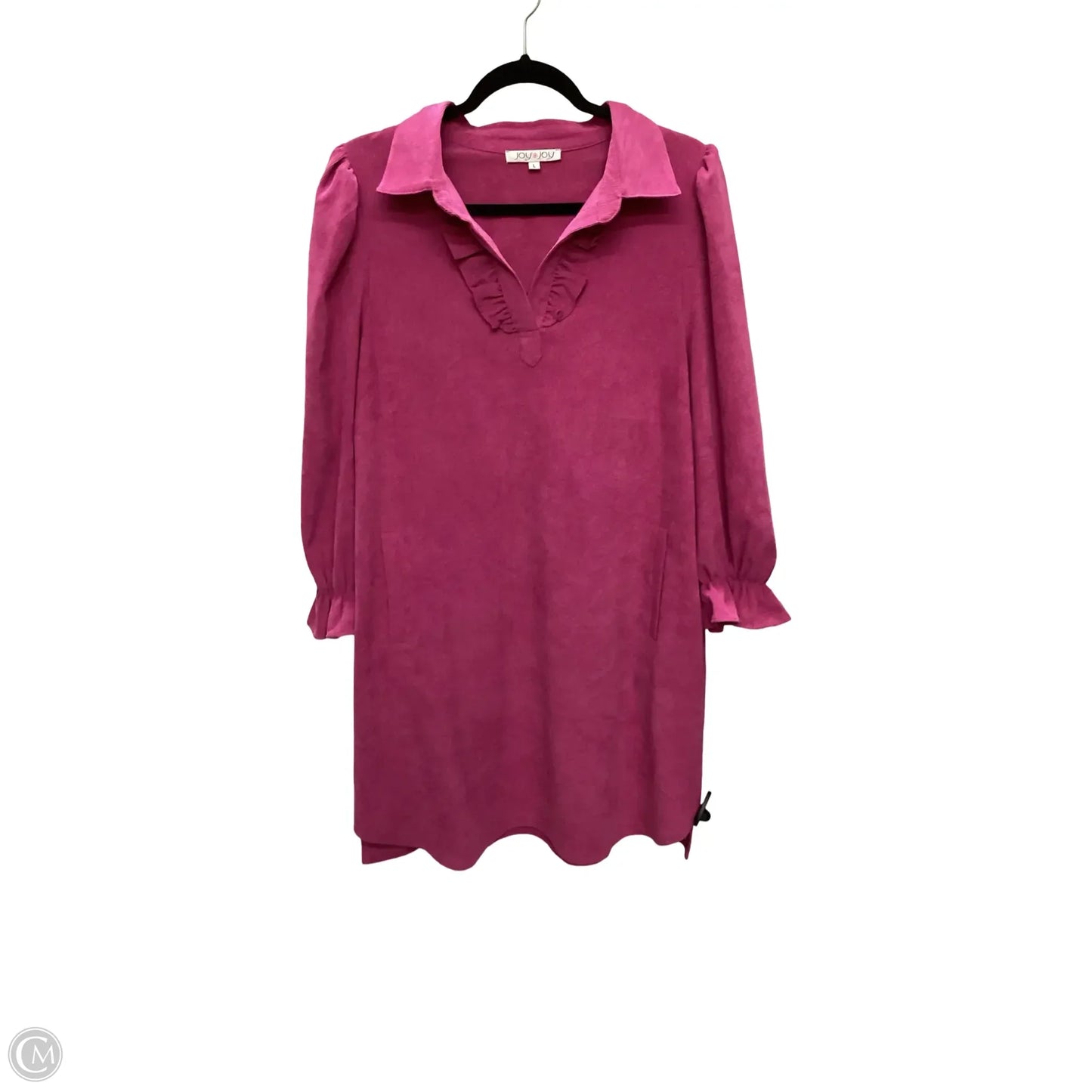 Dress Casual Short By Joy Joy In Purple, Size: L
