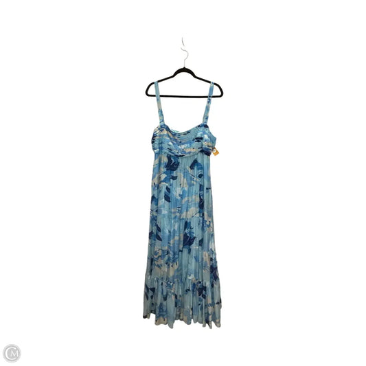 Dress Casual Maxi By Abercrombie And Fitch In Blue, Size: Xl