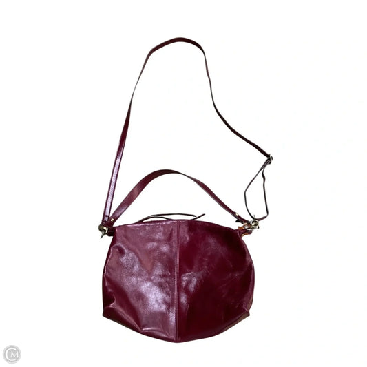 Handbag Leather By Hobo Intl, Size: Medium