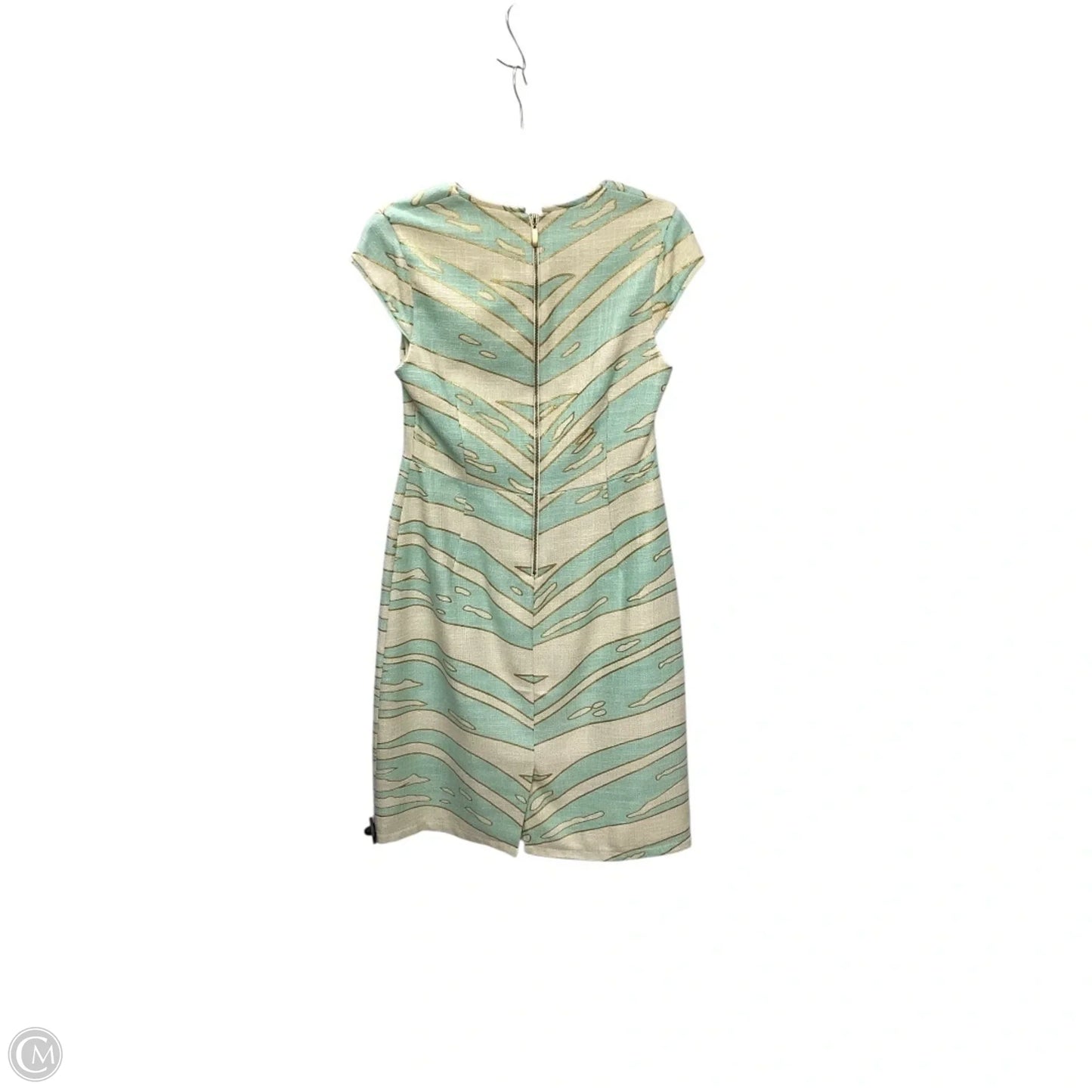 Dress Casual Midi By Julie Brown In Blue & Cream, Size: S