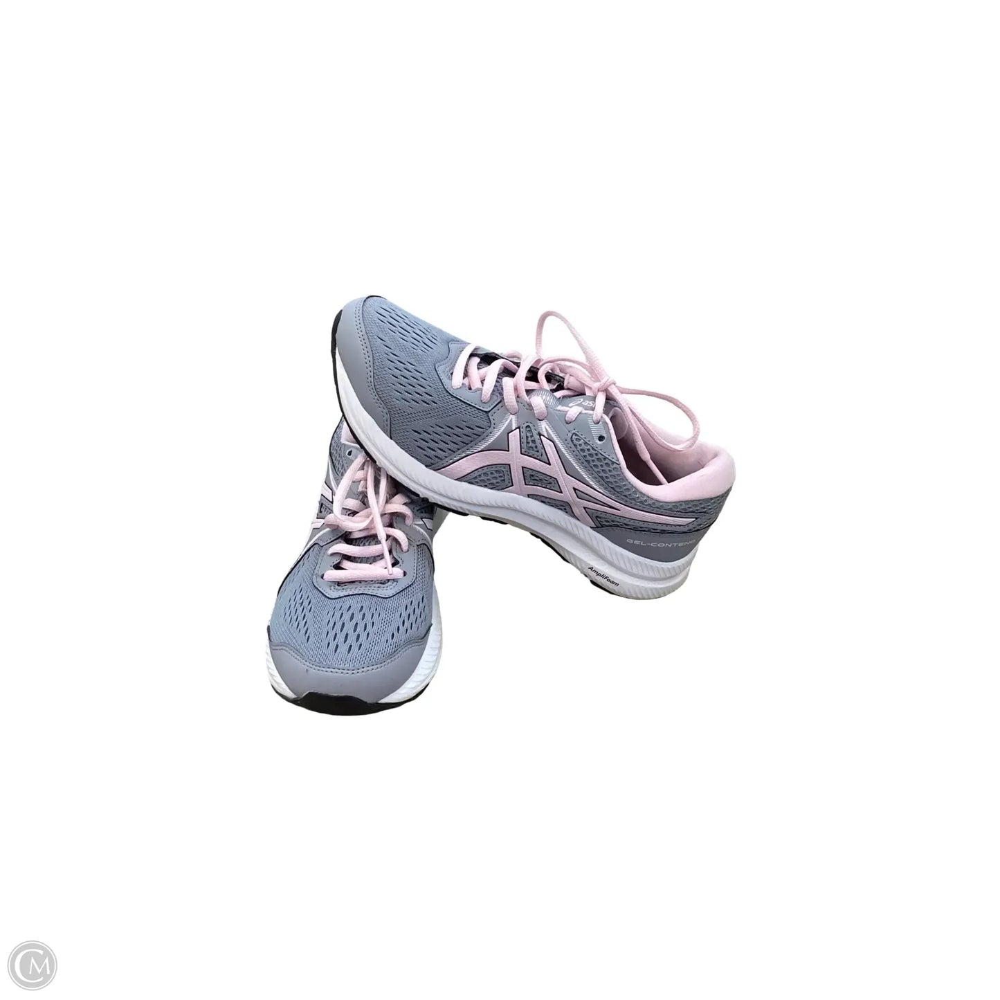 Shoes Athletic By Asics In Grey & Pink, Size: 6.5
