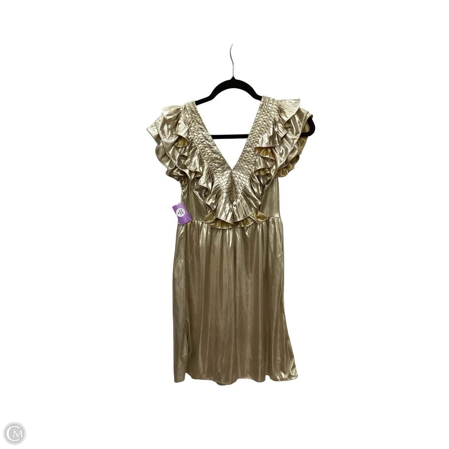 Dress Party Short By Entro In Gold, Size: L