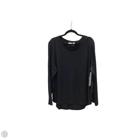 Top Long Sleeve Basic By Chicos In Black, Size: Xl