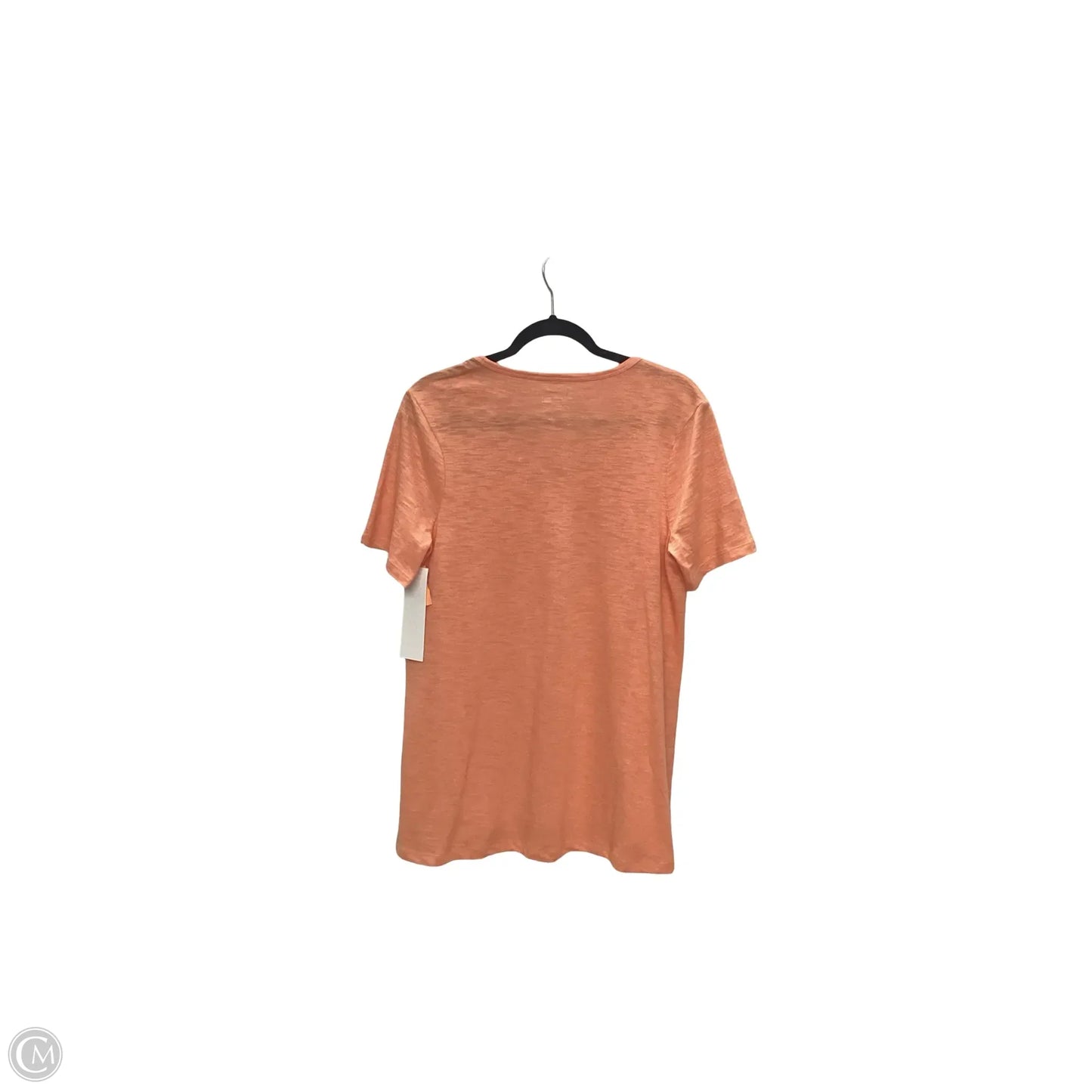 Top Short Sleeve Basic By Chicos In Orange, Size: M