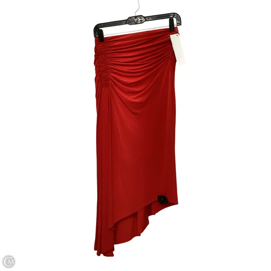 Designer Skirt Midi By Alc In Red, Size: S