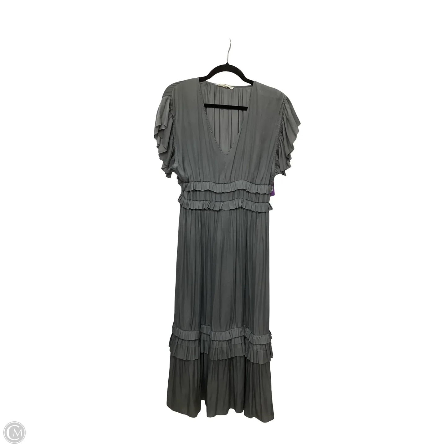 Dress Casual Maxi By Grade & Gather In Grey, Size: S