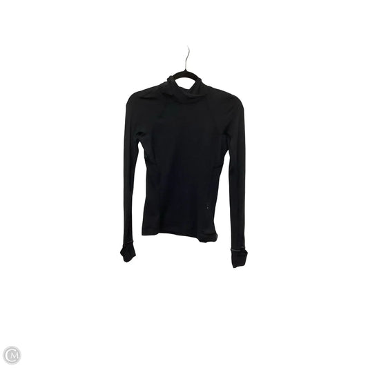 Athletic Top Long Sleeve Hoodie By Lululemon In Black, Size: 4