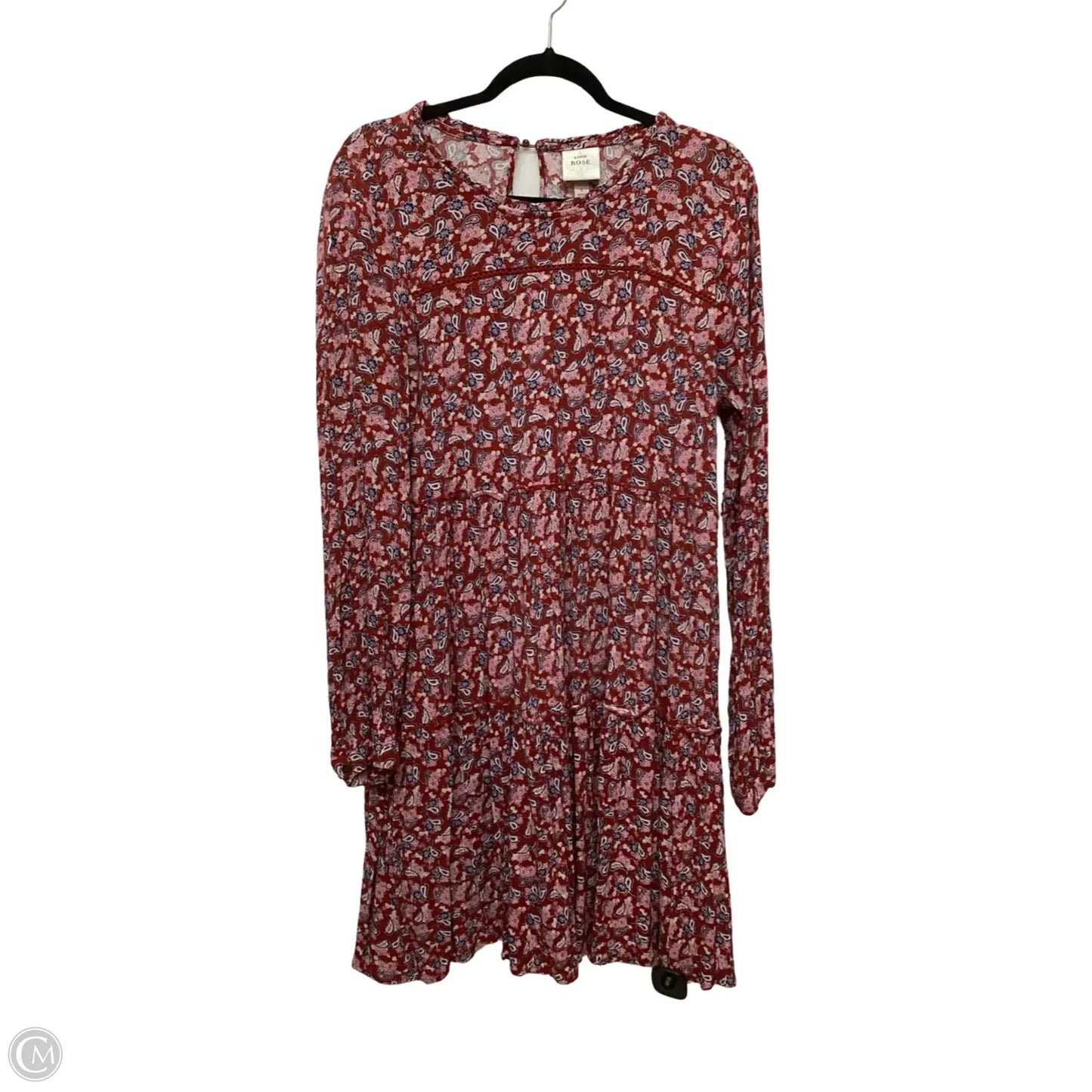 Dress Casual Short By Knox Rose In Red, Size: L