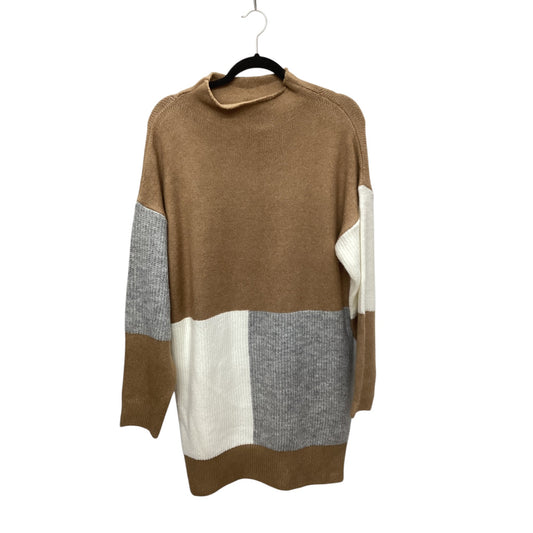 Dress Sweater By Entro In Brown, Size: M