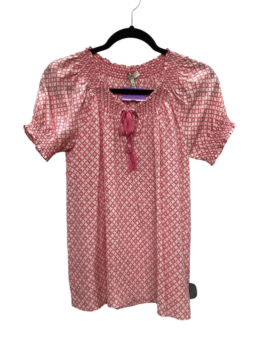 Pink Top Short Sleeve Josie, Size Xs