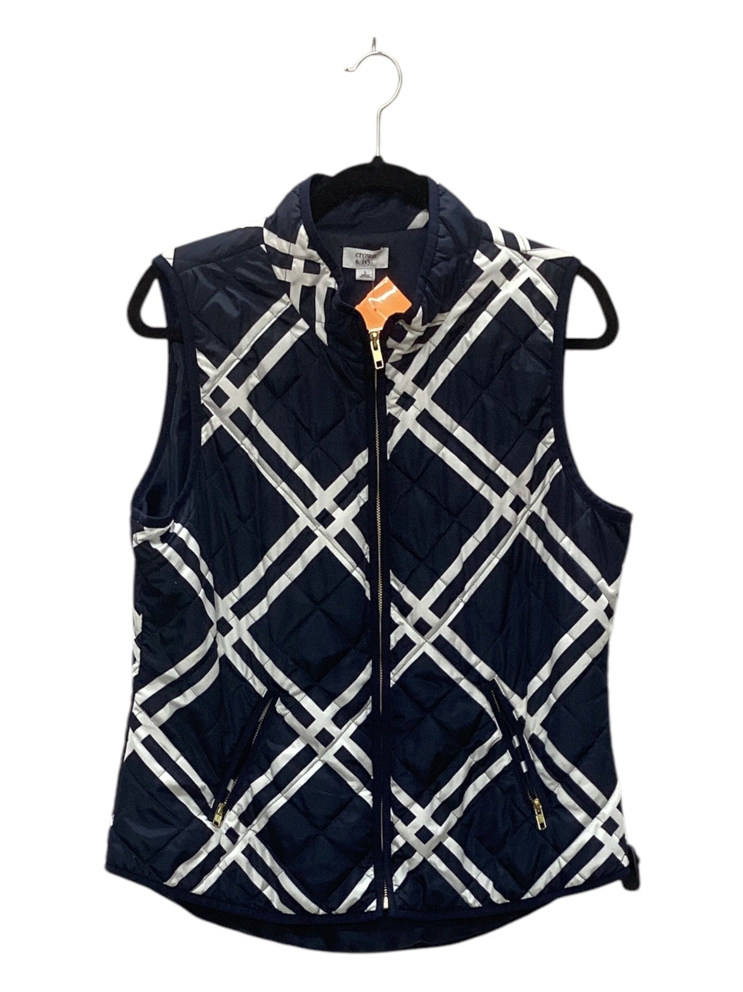 Vest Puffer & Quilted By Crown And Ivy  Size: L