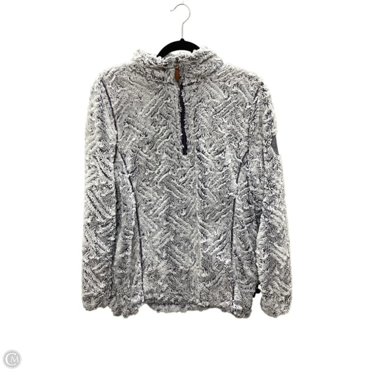 Jacket Faux Fur & Sherpa By Simply Southern In Blue, Size: M