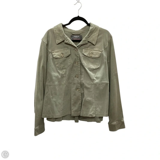 Jacket Other By Torrid In Green, Size: 2x