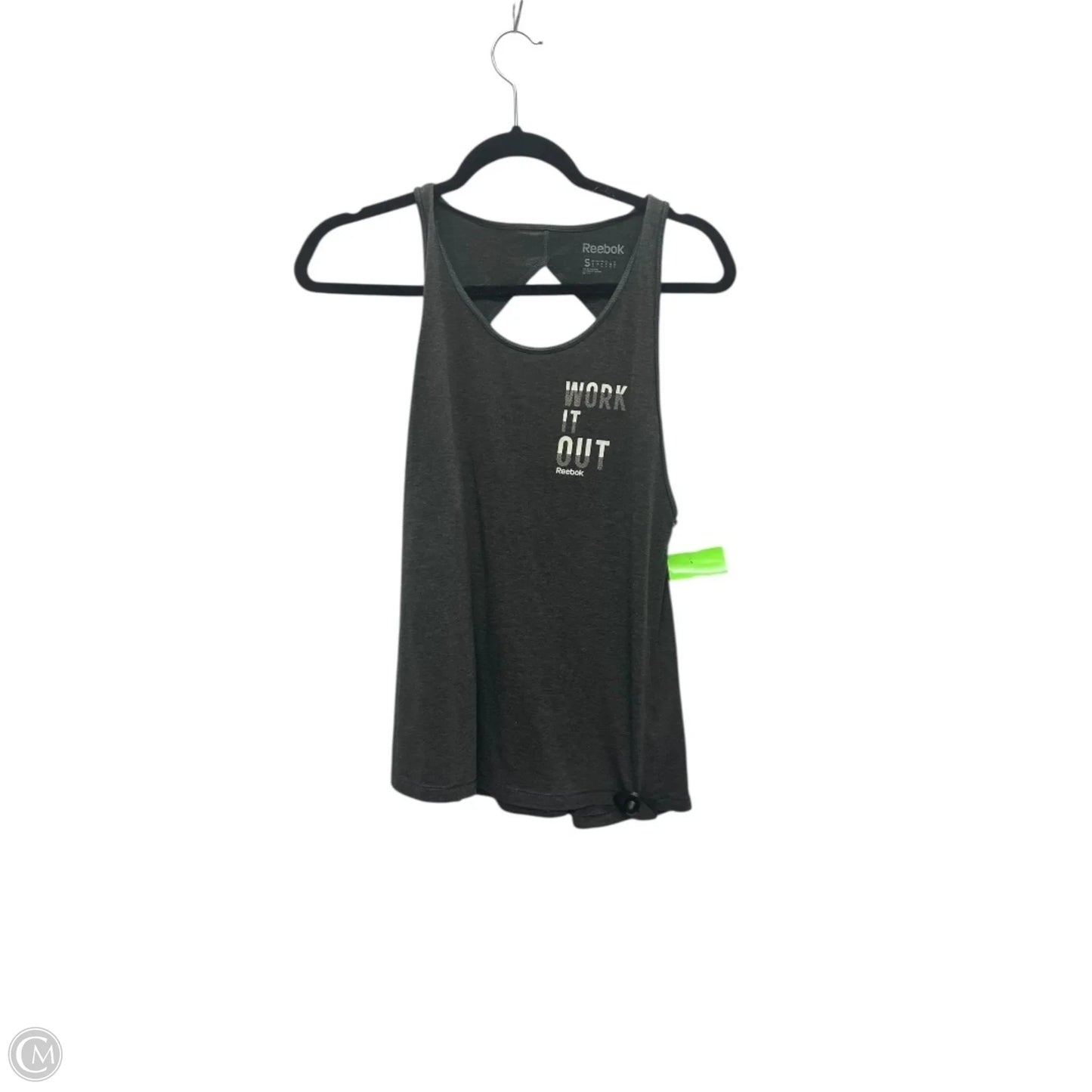 Athletic Tank Top By Reebok In Grey, Size: S