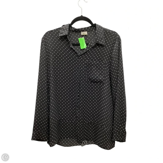 Top Long Sleeve By Chicos In Black, Size: M