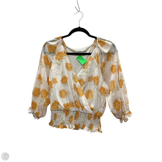 Top Short Sleeve By Lush In Orange, Size: S