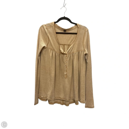 Top Long Sleeve By We The Free In Yellow, Size: M