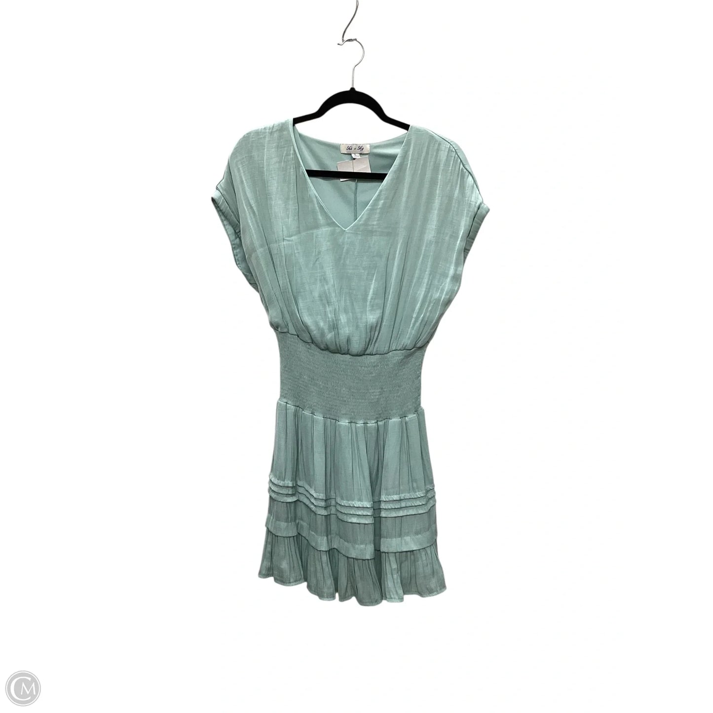 Dress Casual Midi By She + Sky In Green, Size: L