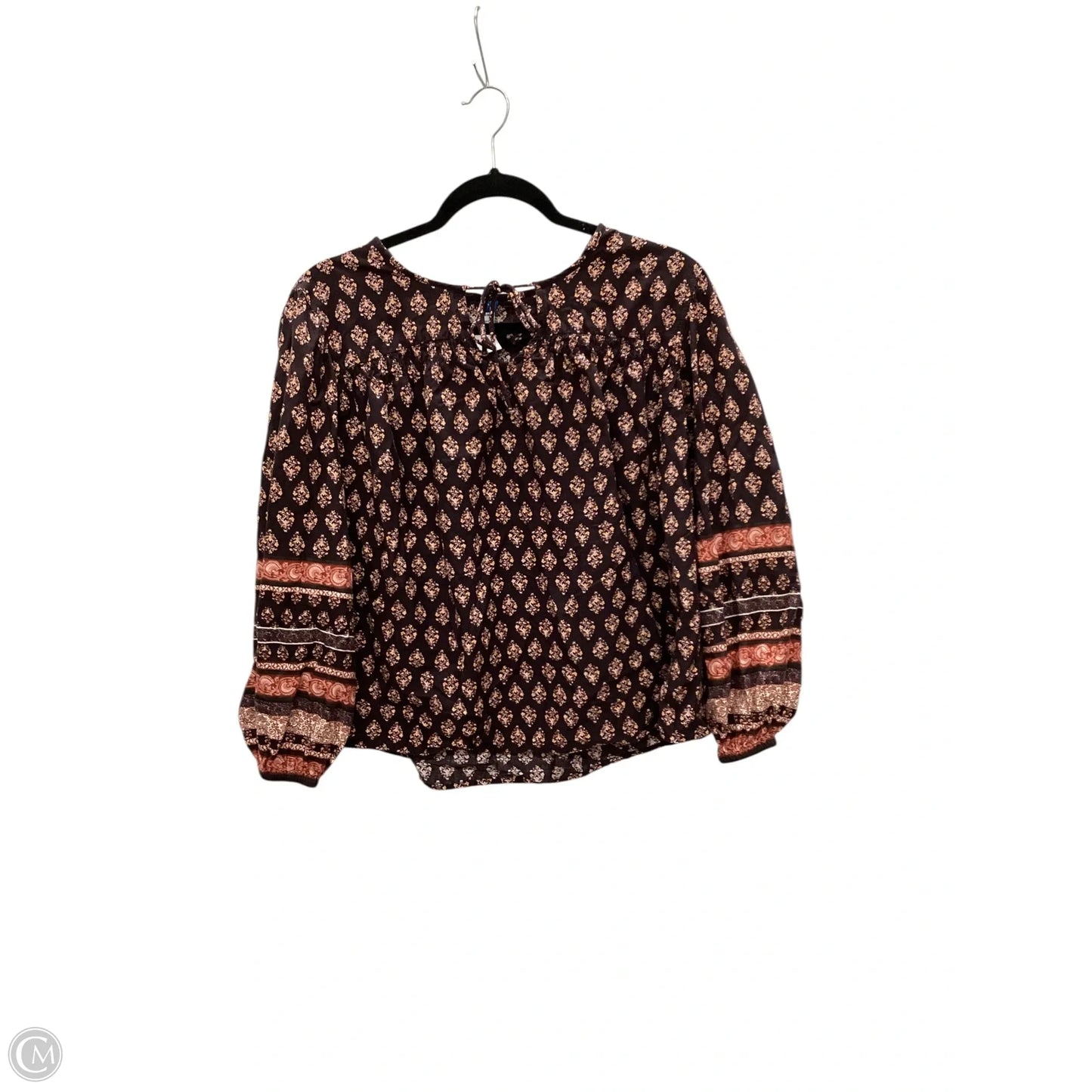 Top Long Sleeve By Old Navy In Brown, Size: Xs