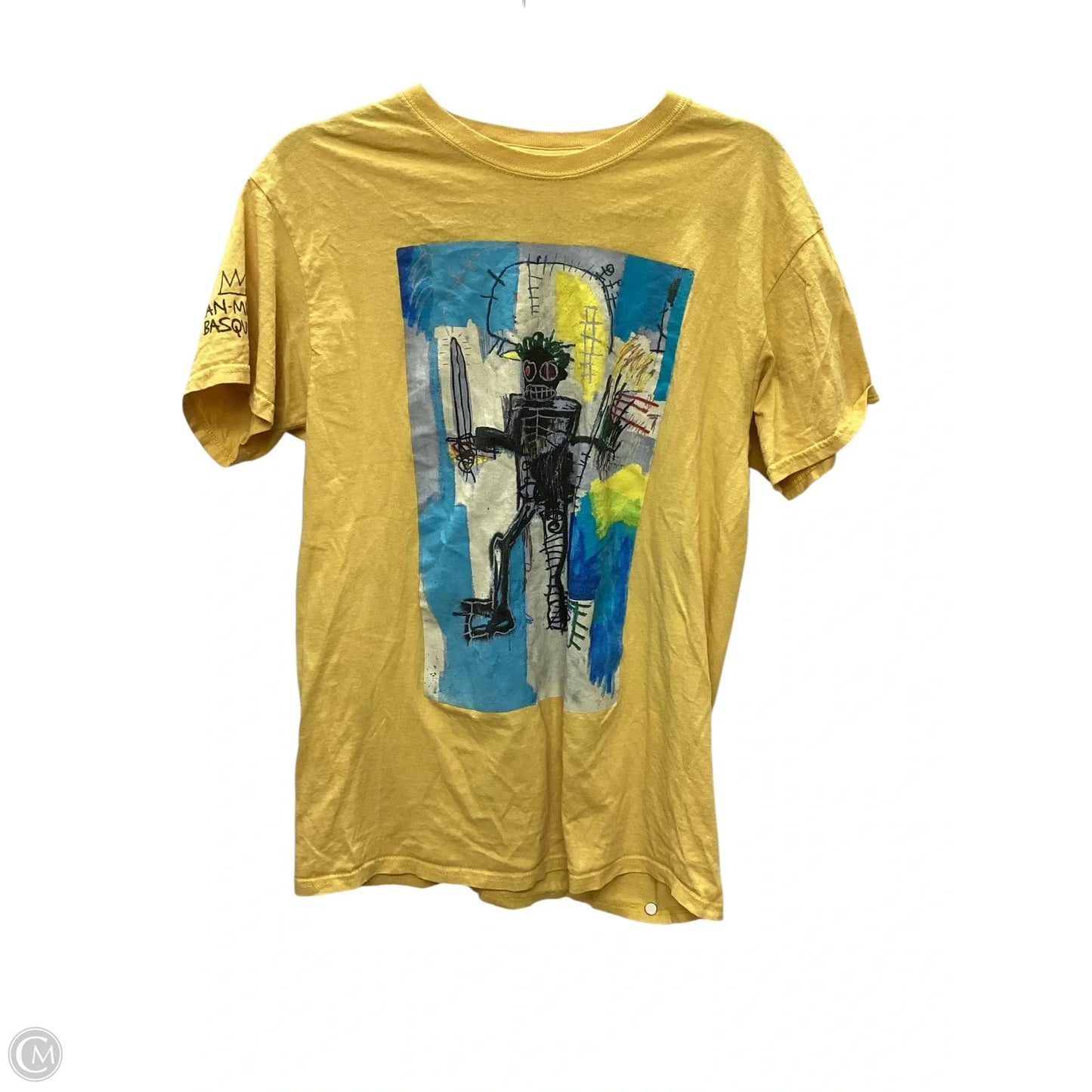 Top Short Sleeve Basic By Clothes Mentor In Yellow, Size: S