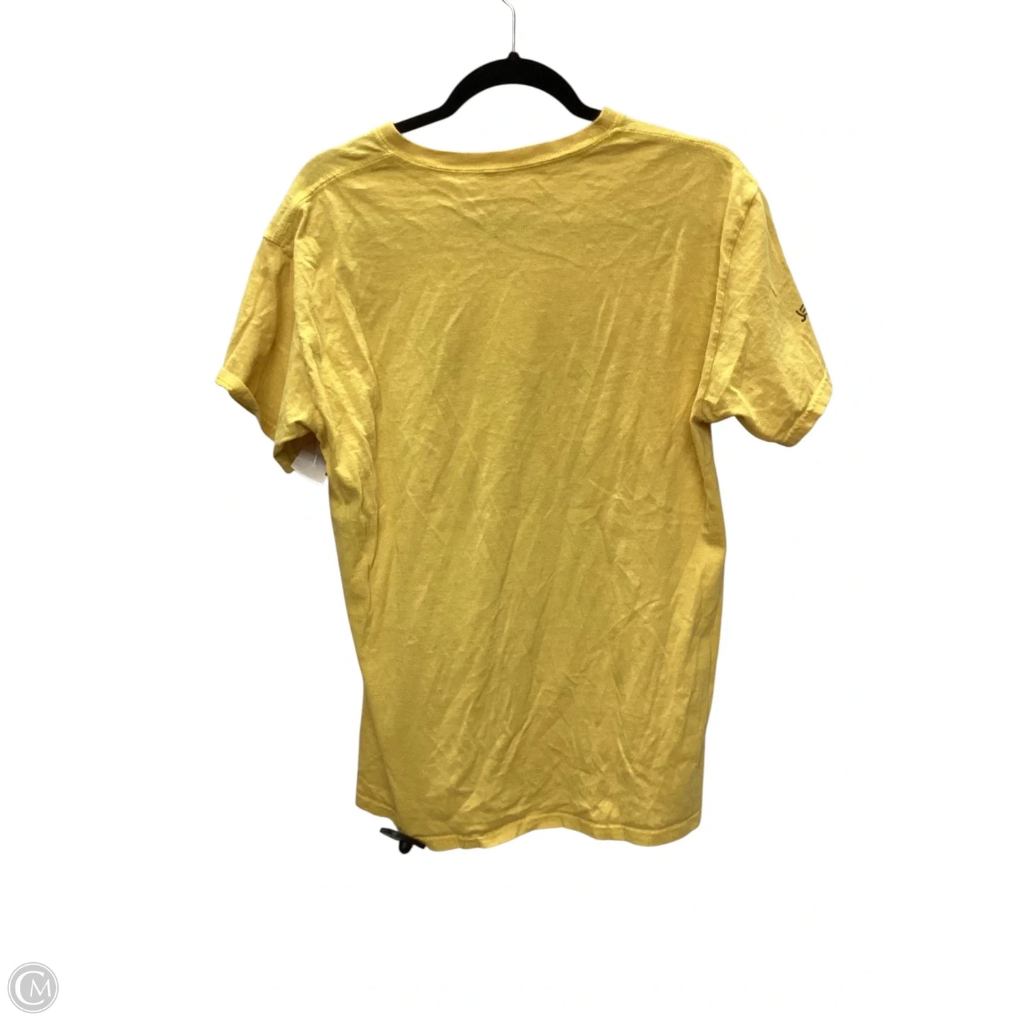 Top Short Sleeve Basic By Clothes Mentor In Yellow, Size: S