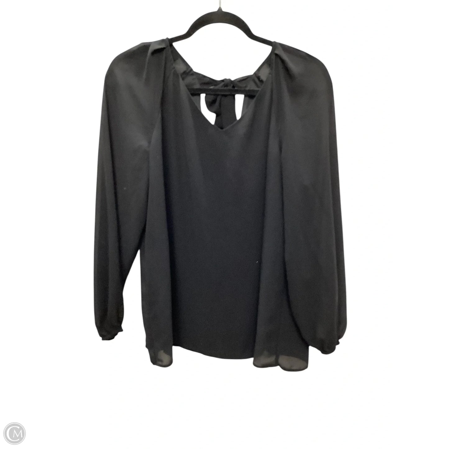 Top Long Sleeve By Nine West Apparel In Black, Size: 1x