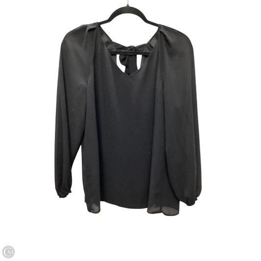 Top Long Sleeve By Nine West Apparel In Black, Size: 1x