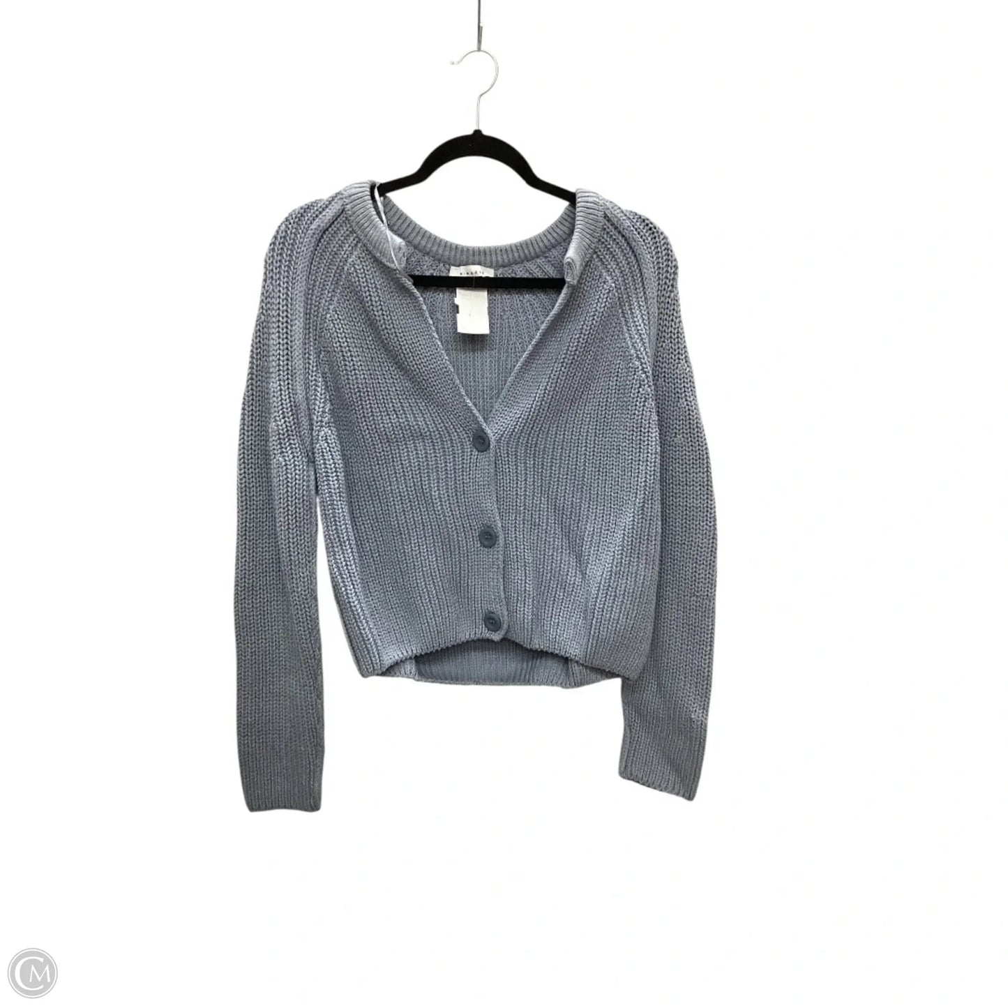 Sweater Cardigan By Miracle In Blue, Size: S