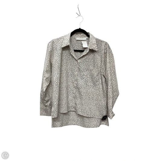 Top Long Sleeve By Astr In Polkadot Pattern, Size: Xs