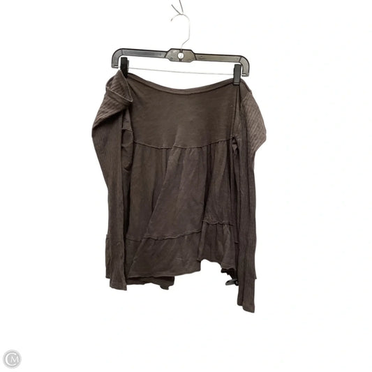 Top Long Sleeve By We The Free In Brown, Size: Xl