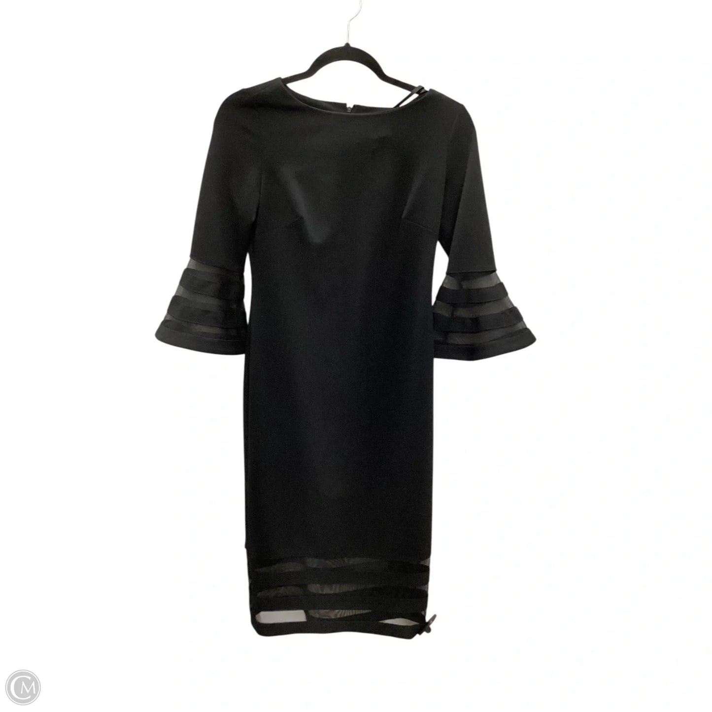 Dress Work By Calvin Klein In Black, Size: Xs