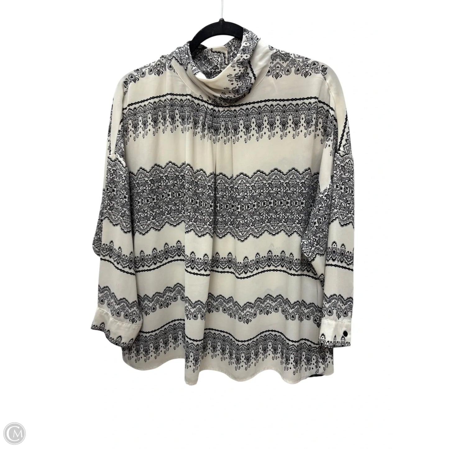 Top 2pc 3/4 Sleeve By New York And Co In Black & White, Size: Xl