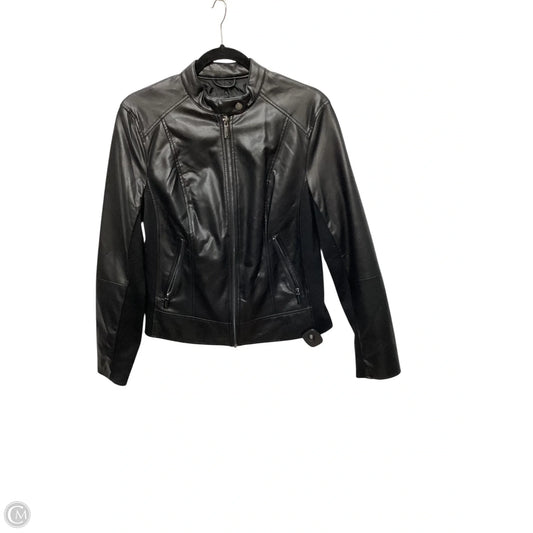 Jacket Moto By Kenneth Cole In Black, Size: S