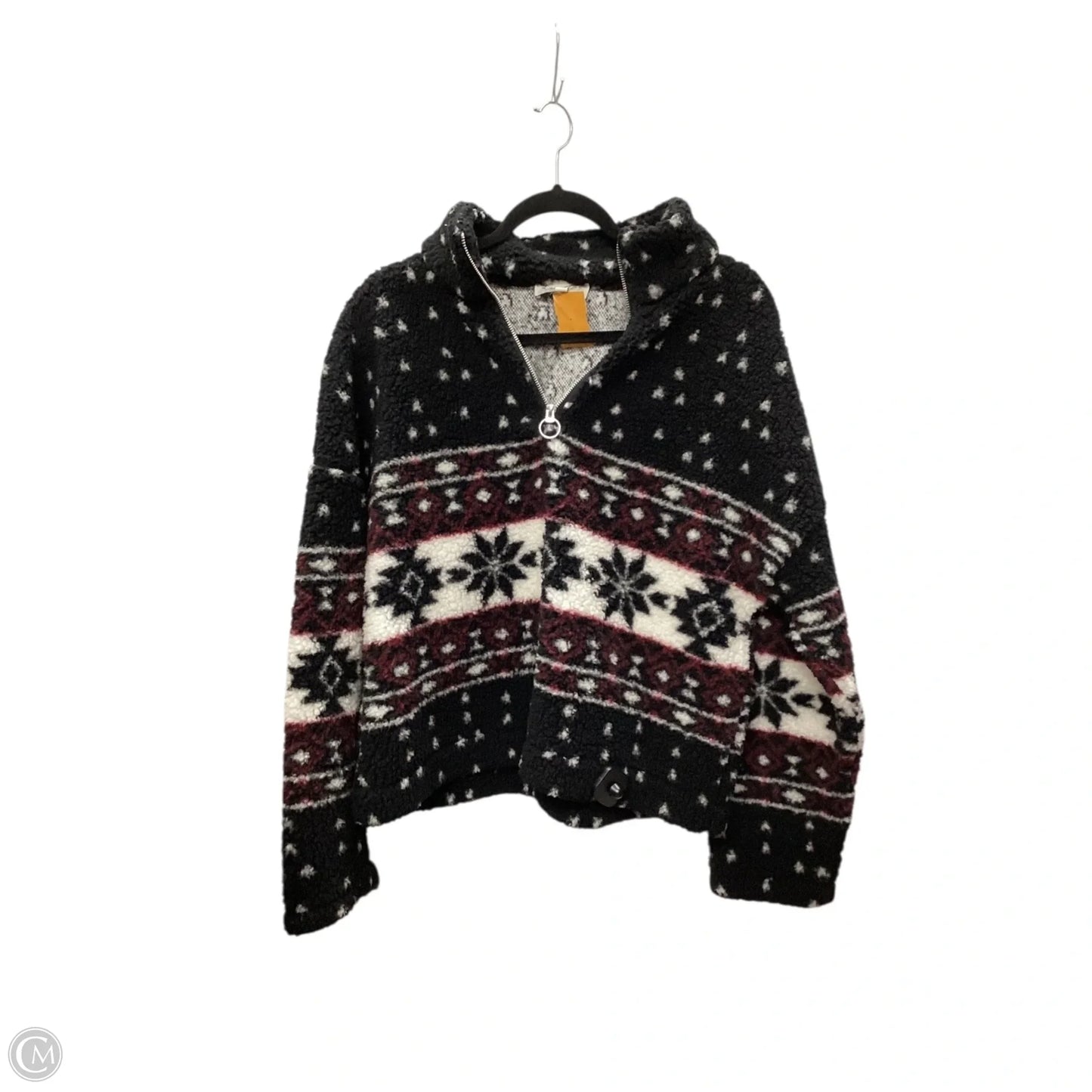 Jacket Fleece By Love Tree In Black, Size: L