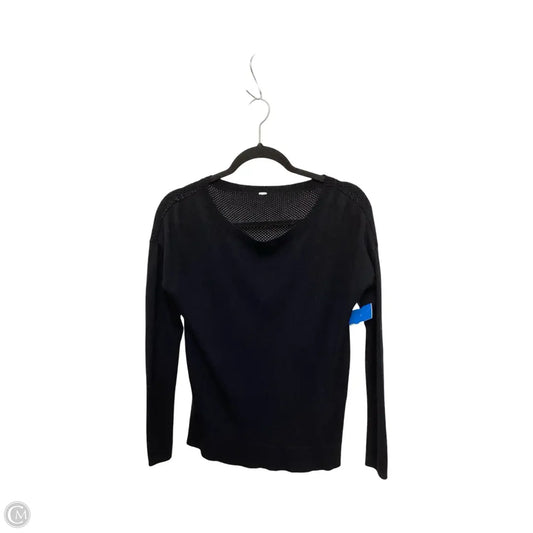 Top Long Sleeve By Lululemon In Black, Size: S