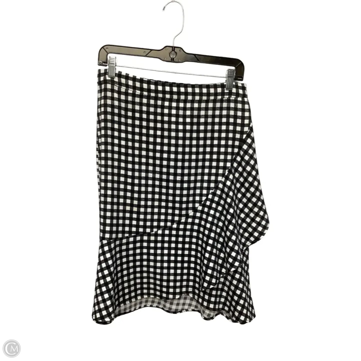 Skirt Midi By Banana Republic In Black & White, Size: 6